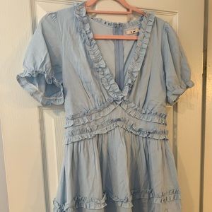 Francesca’s Blue Ruffle Dress